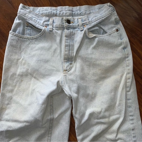 Vintage 90s Lee High Waisted Light Washed Jeans Size 27x24 Y2K - Picture 3 of 9